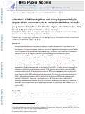 Cover page: Alterations in DNA methylation and airway hyperreactivity in response to in utero exposure to environmental tobacco smoke