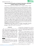 Cover page: Weed Community Dynamics and System Productivity in Alternative Irrigation Systems in California Rice