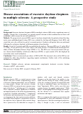 Cover page: Disease associations of excessive daytime sleepiness in multiple sclerosis: A prospective study