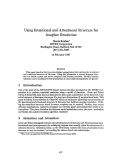 Cover page: Using Intentaional and Attentional Structure for Anaphor Resolution