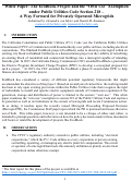 Cover page of White Paper: The EcoBlock Project and the “Own Use” Exemption under Public Utilities Code Section 218 – A Way Forward for Privately Operated Microgrids