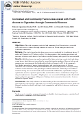 Cover page: Contextual and Community Factors Associated with Youth Access to Cigarettes through Commercial Sources