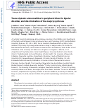 Cover page: Transcriptomic abnormalities in peripheral blood in bipolar disorder, and discrimination of the major psychoses