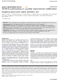 Cover page: 28 NICUs participating in a quality improvement collaborative targeting early-onset sepsis antibiotic use.