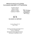 Cover page: Efficient system-level co-design environment using split level programming