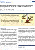 Cover page: Electronic Properties of Vinylene-Linked Heterocyclic Conducting Polymers: Predictive Design and Rational Guidance from DFT Calculations