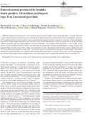 Cover page: Enterotoxemia produced by lambda toxin-positive Clostridium perfringens type D in 2 neonatal goat kids.