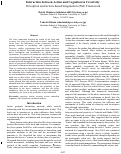 Cover page: Interaction between Action and Cognition in Creativity: Perception and Action-based Imagination (PAI) Framework