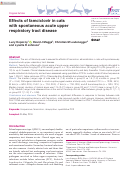 Cover page: Effects of famciclovir in cats with spontaneous acute upper respiratory tract disease