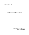 Cover page: Building Support for Transit-Oriented Development: Do Community-Engagement Toolkits Work?