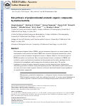 Cover page: Biosynthesis of polybrominated aromatic organic compounds by marine bacteria