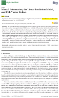 Cover page: Mutual Information, the Linear Prediction Model, and CELP Voice Codecs