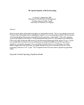 Cover page: Less Health Care, More Health: The Inverse U of Medical Spending and Health in the United States.