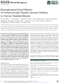 Cover page: Bioengineered Viral Platform for Intramuscular Passive Vaccine Delivery to Human Skeletal Muscle.