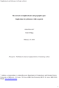 Cover page: The Network of Neighborhoods and Geographic Space: Implications for Joblessness While on Parole