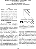 Cover page: Cognitive and Attentional Process in Insight Problem Solving
of the puzzle game “Tangram”