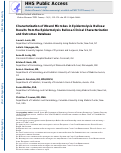 Cover page: Characterization of wound microbes in epidermolysis bullosa: Results from the epidermolysis bullosa clinical characterization and outcomes database