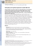 Cover page: Retinopathy and cognitive impairment in adults with CKD.