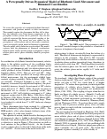 Cover page: A Perceptually Driven Dynamical Model of Rhythmic Limb Movement and Bimanual Coordination