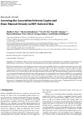 Cover page: Assessing the Association between Leptin and Bone Mineral Density in HIV‐Infected Men