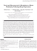 Cover page: Tired and misconnected: A breakdown of brain modularity following sleep deprivation