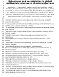 Cover page: Robustness and uncertainties in global multivariate wind-wave climate projections
