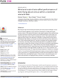 Cover page: Wind and route choice affect performance of bees flying above versus within a cluttered obstacle field