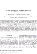 Cover page: Global distribution of pauses observed with satellite measurements