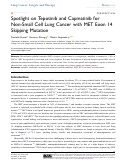 Cover page: Spotlight on Tepotinib and Capmatinib for Non-Small Cell Lung Cancer with MET Exon 14 Skipping Mutation.