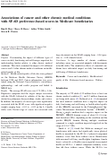 Cover page: Associations of cancer and other chronic medical conditions with SF-6D preference-based scores in Medicare beneficiaries