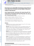 Cover page: Risk Factors Associated With Chemotherapy-Induced Nausea in the Week Before the Next Cycle and Impact of Nausea on Quality of Life Outcomes