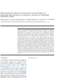 Cover page: Determining the impact of a severe dry to wet transition on watershed hydrodynamics in California, USA with an integrated hydrologic model