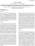 Cover page: A Rare Case of a Rapidly Growing Pulmonary Large Cell Neuroendocrine Carcinoma