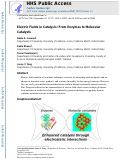 Cover page: Electric Fields in Catalysis: From Enzymes to Molecular Catalysts