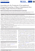 Cover page: Gepotidacin for the Treatment of Uncomplicated Urogenital Gonorrhea: A Phase 2, Randomized, Dose-Ranging, Single-Oral Dose Evaluation