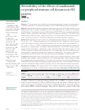 Cover page: Reversibility of the effects of natalizumab on peripheral immune cell dynamics in MS patients