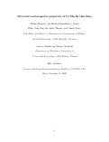 Cover page: Structural and Magnetic Properties of Co-Mn-Sb Thin films