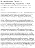 Cover page: Nucleation and Growth in Electrochemically Deposited Metals