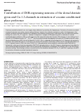 Cover page: Contribution of D1R-expressing neurons of the dorsal dentate gyrus and Cav1.2 channels in extinction of cocaine conditioned place preference