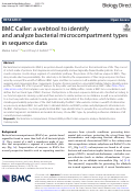 Cover page: BMC Caller: a webtool to identify and analyze bacterial microcompartment types in sequence data