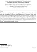 Cover page: History and trends in solar irradiance and PV power forecasting: A preliminary assessment and review using text mining