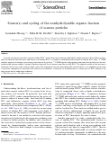 Cover page: Source(s) and cycling of the nonhydrolyzable organic fraction of oceanic particles