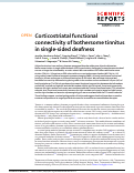 Cover page: Corticostriatal functional connectivity of bothersome tinnitus in single-sided deafness.