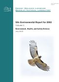 Cover page: Site Environmental Report for 2002, Volume 1