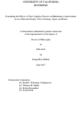 Cover page: Examining the Effects of Non-Cognitive Factors on Mathematics Achievement Across National Groups: USA, Germany, Japan, and Korea