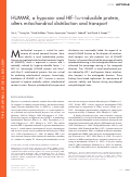 Cover page: HUMMR, a hypoxia- and HIF-1α–inducible protein, alters mitochondrial distribution and transport