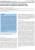 Cover page: A case of erythema multiforme major following administration of ciprofloxacin ophthalmic drops