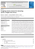 Cover page: Designing marine reserves for interacting species: Insights from theory