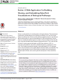 Cover page: Escher: A Web Application for Building, Sharing, and Embedding Data-Rich Visualizations of Biological Pathways.