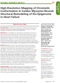 Cover page: High-Resolution Mapping of Chromatin Conformation in Cardiac Myocytes Reveals Structural Remodeling of the Epigenome in Heart Failure